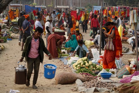 Street scene from the southern plains of Nepal, one of the poorest regions of the country.
