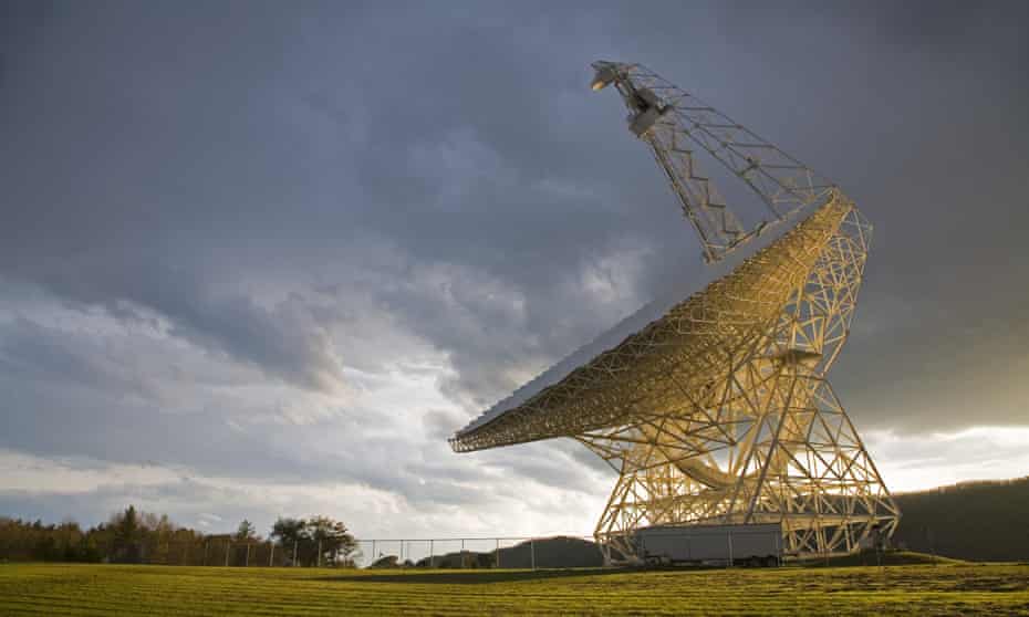 Searching the deep space: The Robert C Byrd Green Bank telescope at the National Radio Astronomy Observatory, part of the Listening Project, in Green Bank, West Virginia, US. 