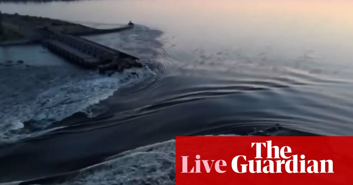 Russia-Ukraine war live: evacuations under way near Kherson after destruction of dam prompts flooding