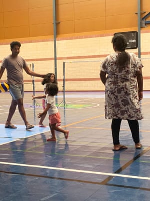 The Murugappan family, the only asylum seekers in the Christmas Island detention centre. Nades, Kopika, four, Tharunicaa, two, and Priya.