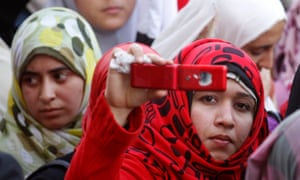 Woman with phone