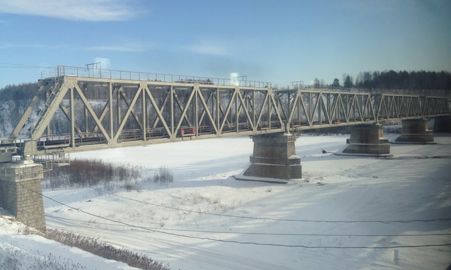 A bridge on the Trans Siberian Railway