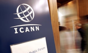 People enter ICANN's public forum Thursday, March 29 2007, in Lisbon, Portugal.