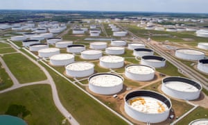 America's largest oil storage facility, in Cushing, Oklahoma