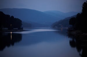 Lake Lure at night