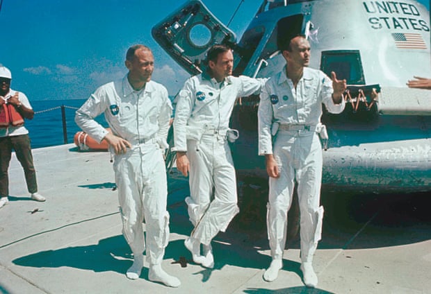 The Apollo 11 astronauts after their return, from left: Buzz Aldrin, Neil Armstrong and Michael Collins.