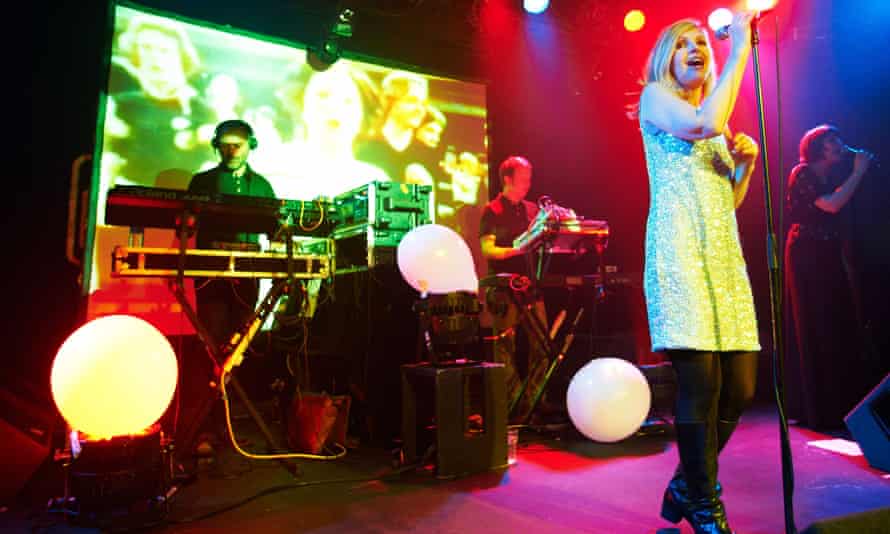 Saint Etienne on stage at the Leadmill in 2012.