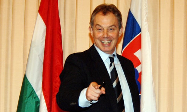 Tony Blair in Budapest in 2005.
