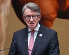 Mandelson engaged in ‘shocking’ betrayal by leaking information to Epstein, says Labour peer - UK politics live
