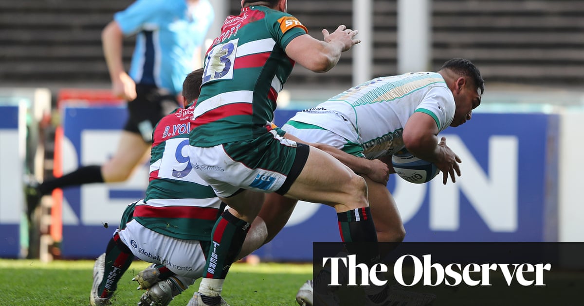 Sam Matavesi helps Northampton hold on for derby honours at Leicester