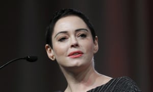Rose McGowan speaking at the inaugural Women’s Convention in Detroit, 24 May 2018.