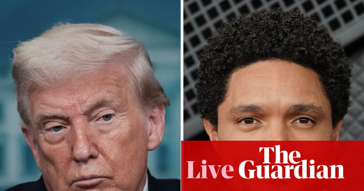 Trump threatens to sue Trevor Noah over Epstein joke at Grammys – US politics live
