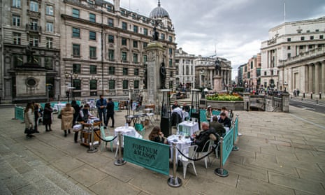 diners at Fortnum and Mason in the City of London