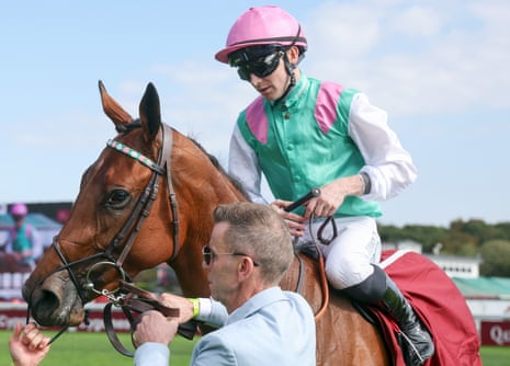 Amusingly with Colin Keane up after winning the Prix Jean-Luc Lagadere at Paris Longchamp.