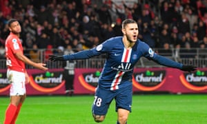 Mauro Icardi scored a late winner for PSG against Brest this weekend.