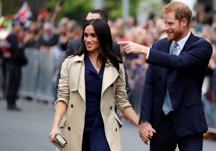 Meghan and Harry at the Royal Botanic Gardens in Melbourne during their 2018 tour of Australia.
