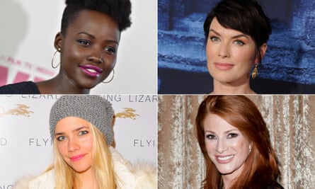 Clockwise from top left: Lupita Nyong’o, Lena Headey, Angie Everhart and Jessica Barth