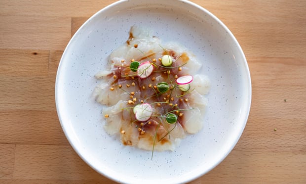 “Shimmering”: sea bream ceviche.