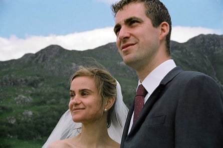 Jo Cox on her wedding day with her husband Brendan.