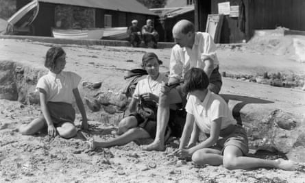 Clement Attlee on holiday with his family in Wales in 1938
