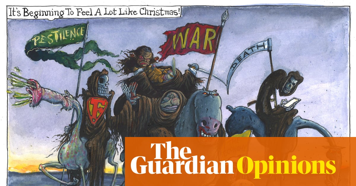 Martin Rowson on the flu season – cartoon