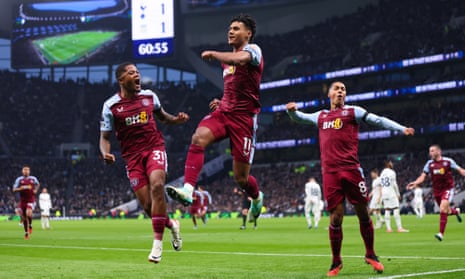 Tottenham 1-2 Aston Villa: Premier League – as it happened, Premier League