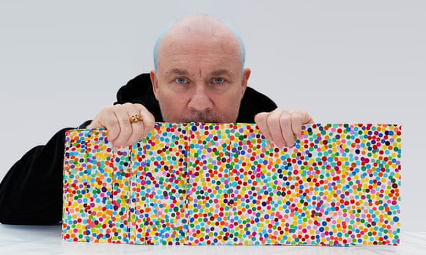 Damien Hirst dot paintings to be burned as part of his The Currency project.