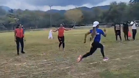 Olympic champion Shelly-Ann Fraser-Pryce wins race at son's sports day – video