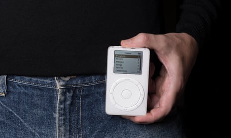 Apple iPod First generation, with mechanical scroll wheel.