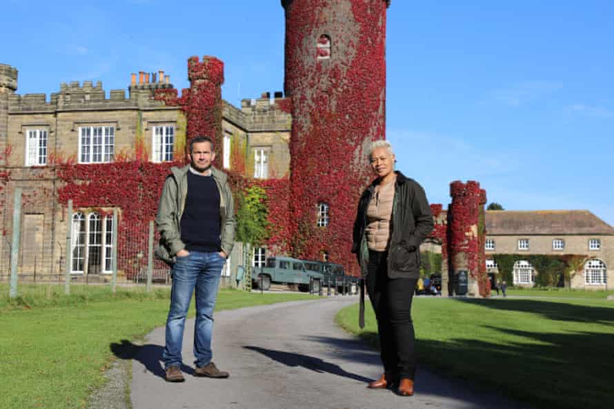 Giles Coren and Monica Galetti at Swinton Park hotel