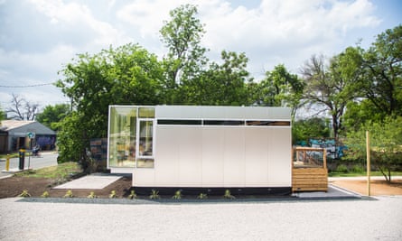 A Kasita tiny home, which cost from $89,000. Tiny homes are usually under 500 sq ft.