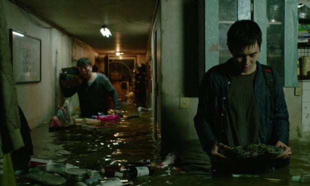 A scene from Parasite.