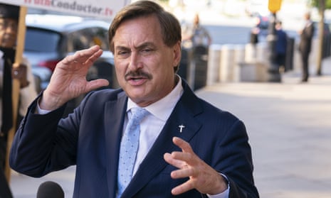 Mike Lindell. ‘Lindell intentionally stoked the fires of xenophobia and party-divide for the noble purpose of selling his pillows,’ according to Smartmatic’s lawsuit.