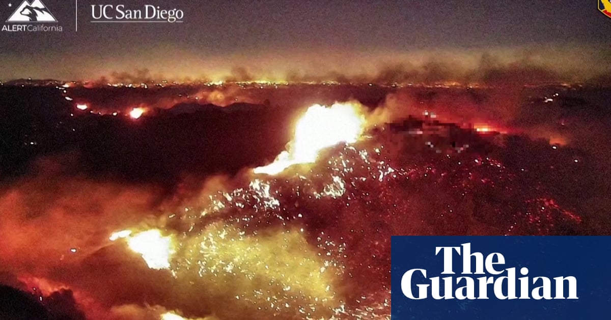 Timelapse shows wildfires rapidly burning across California mountains – video Timelapse shows wildfires rapidly burning across California mountains – video
