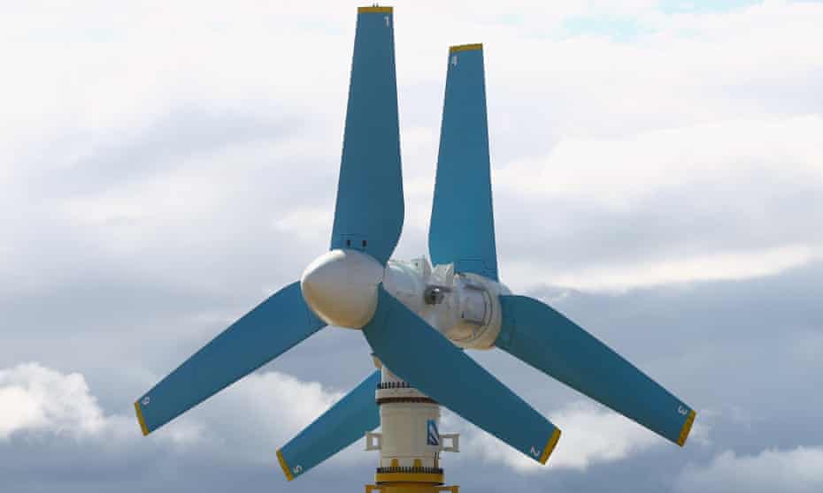 A tidal power turbine