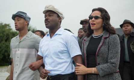 David Oyelowo, centre, as Martin Luther King in Selma