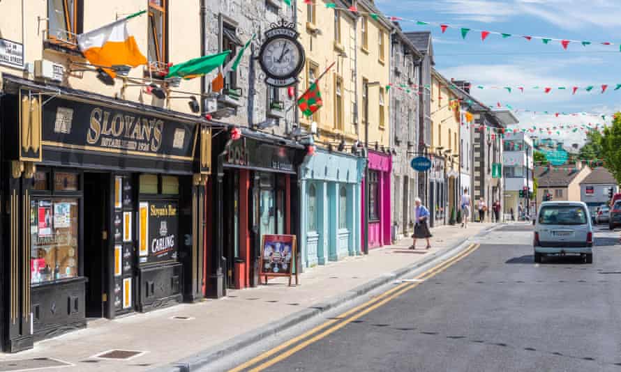 Small-town life … Castlebar, County Mayo, where Rooney was born and grew up. Photograph: Alamy