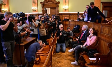 Photographers and TV cameras focus on Ilaria Salis in court