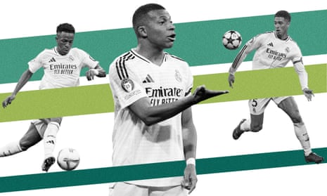 Vinícius Júnior, Kylian Mbappé, Jude Bellingham.