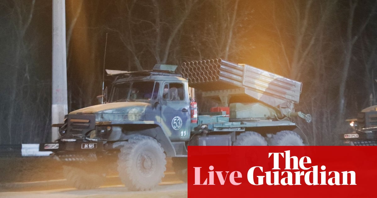 Russia-Ukraine crisis live news: first casualties reported as Putin launches ‘full-scale invasion’ – latest updates