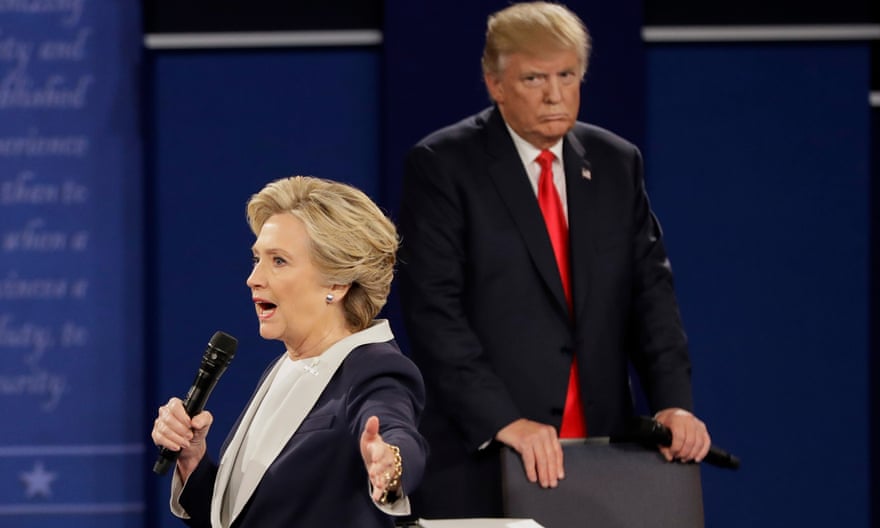 The second Trump-Clinton presidential debate, in October 2016.