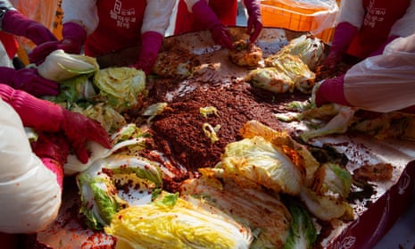 Making kimchi, which Spector is “comically keen” on, in Seoul, South Korea.