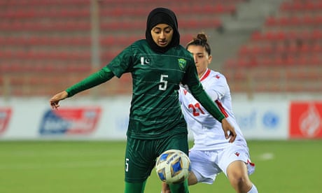 ‘I like being different’: Amina Hanif on playing football with the hijab