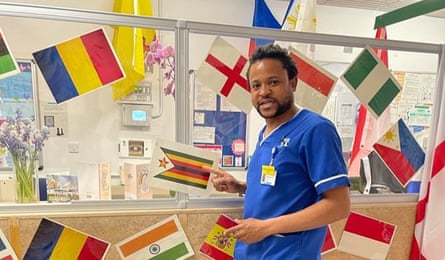 Setfree Mafukdize, a Zimbabwean nurse working in the UK.