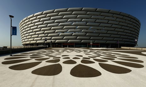 The decision to stage the Europa League final in Baku has drawn criticism from fans and human rights groups.