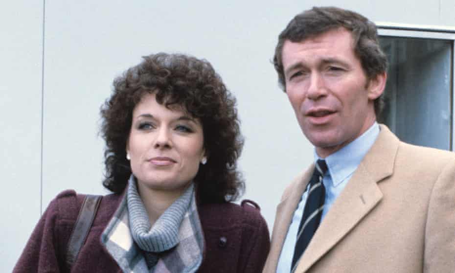 Bernard Holley with Jill Gascoine in The Gentle Touch, 1982.