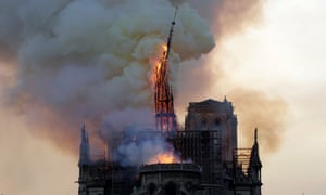 Notre Dame Cathedral in flames, 15 April 2019