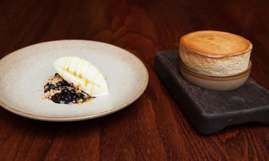 Cep souffle with pine-needle ice-cream.