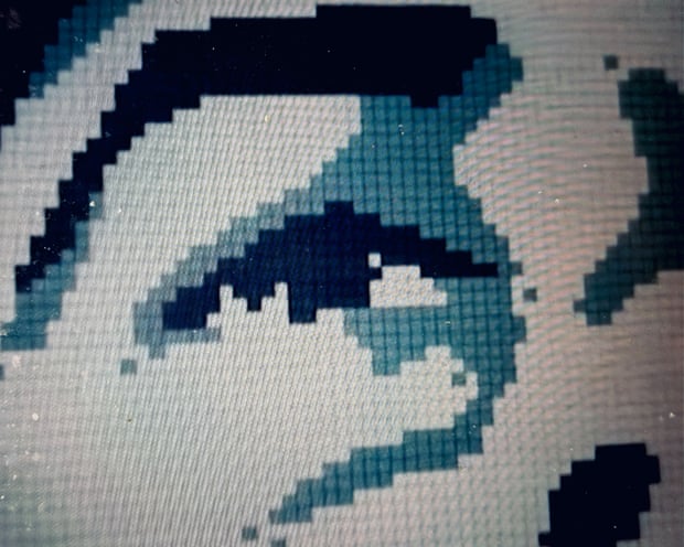 Closeup of Blake's face