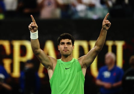 Carlos Alcaraz hails the Melbourne crowd